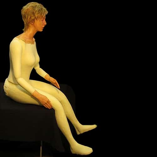 4 PIECE FEMALE BODY FORM-SEATED
