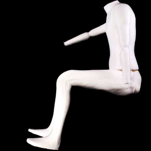 4 PIECE MALE BODY FORM-SEATED