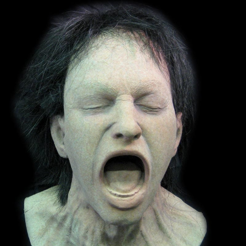 BARF HEAD-ZOMBIE -w/HAIR