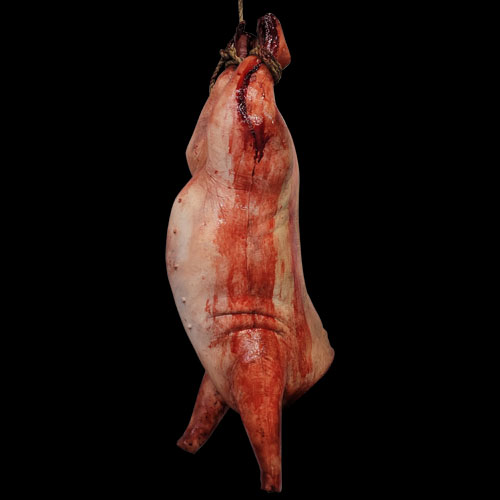 BLOODY PIG BODY HEADLESS