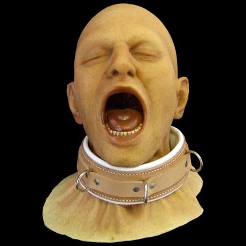 BUCKLE RESTRAINT COLLAR – canvas and leather