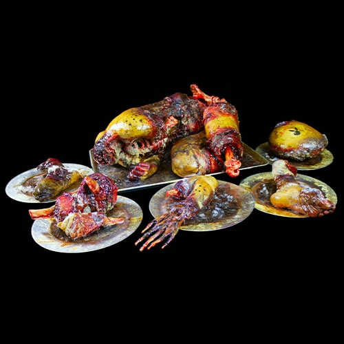 MINDI BANQUET ROT W/PLATES FOR 6
