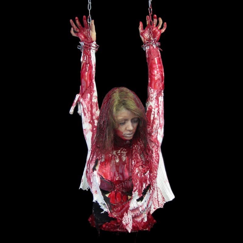 RENA-UPPER TORSO-HUNG @ HANDS w/ CHAIN : BLOODY
