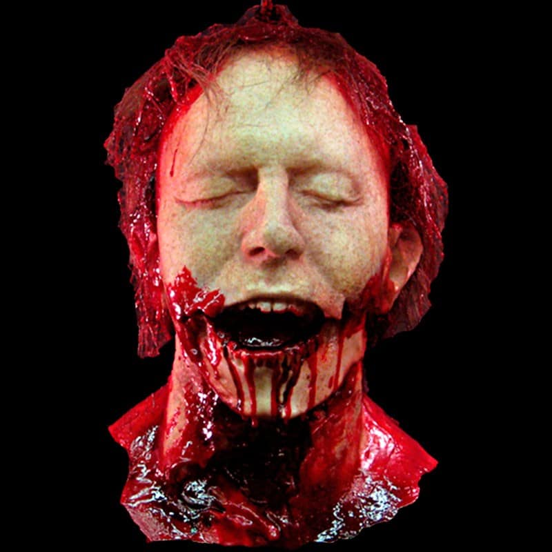 THROATY HEAD-BLOODY -w/HAIR