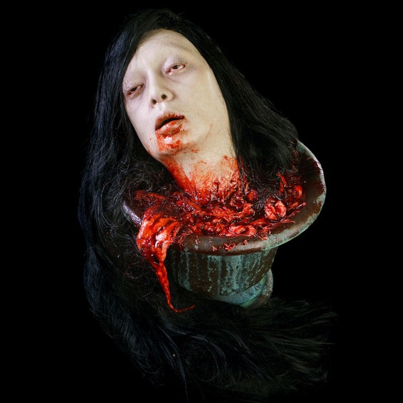 URN ASIA HEAD WITH HAIR
