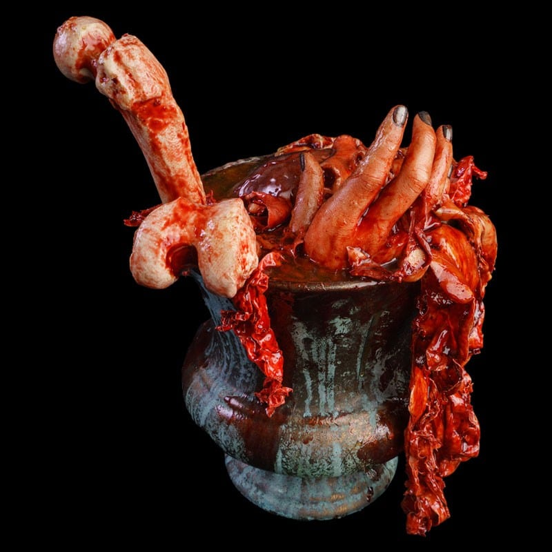 URN WITH HANDS
