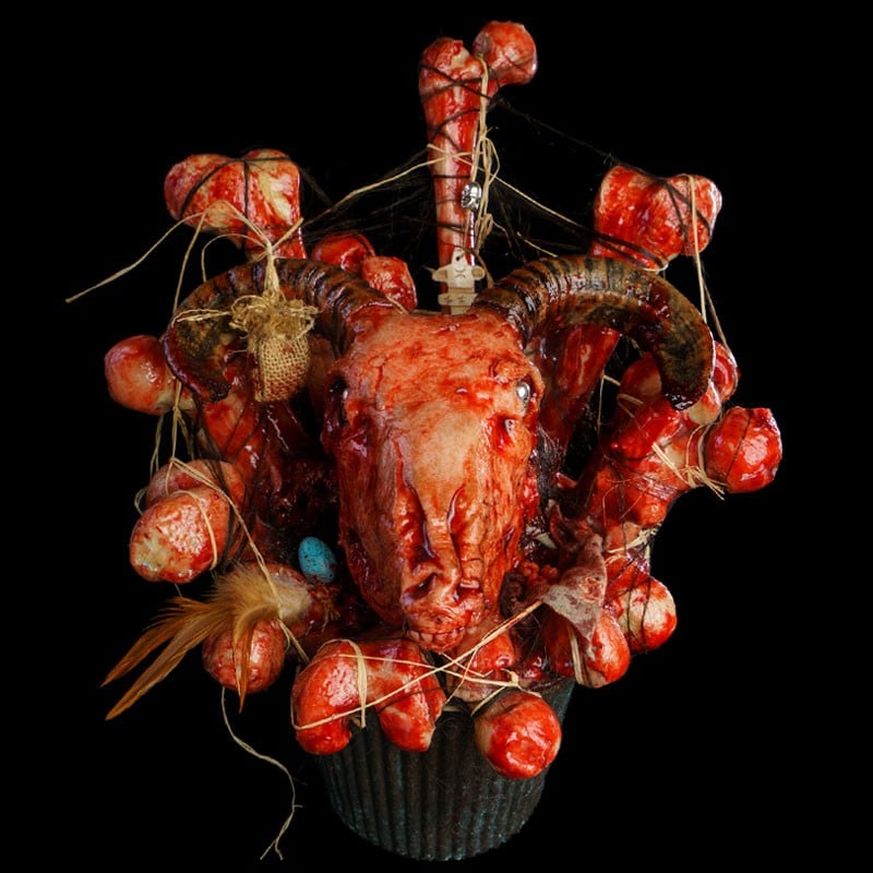 URN WITH VOODOO THEME
