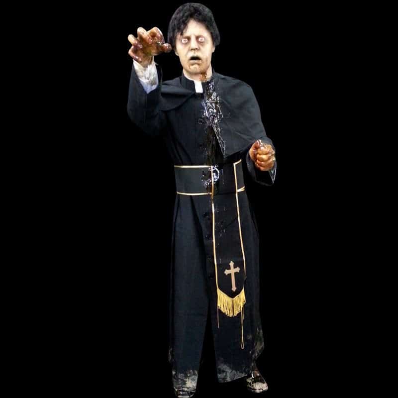 ZOMBIE PRIEST POSABLE BODY